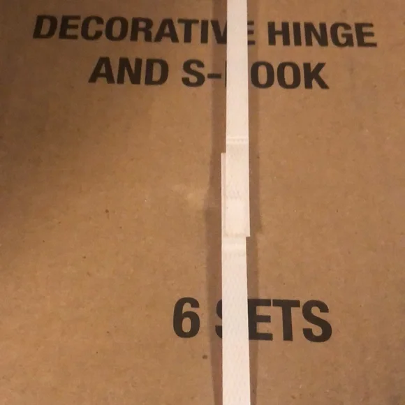 Decorative Hinge and S-Hooks Storage & Organization